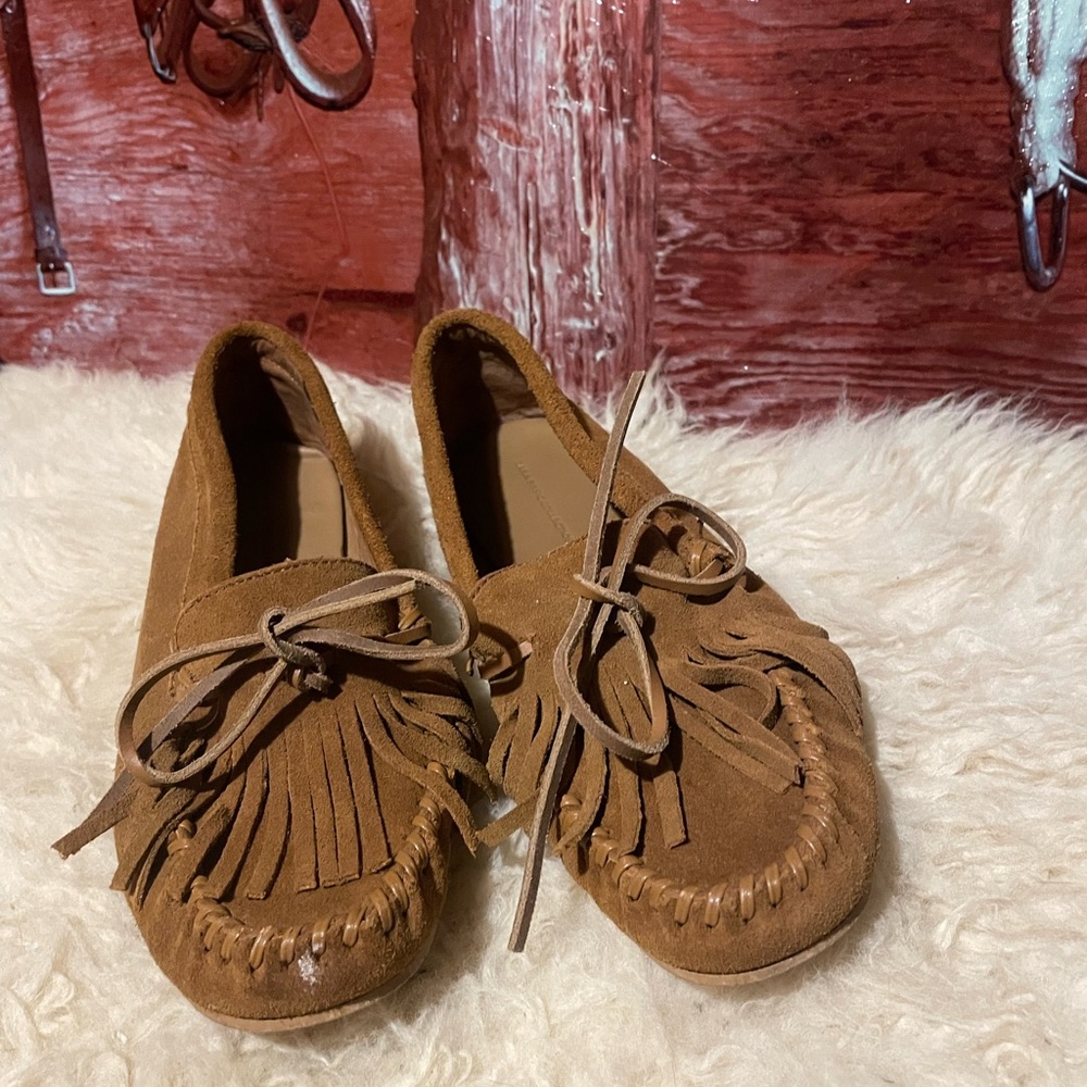 Zara suede moccasins